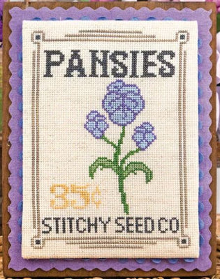 Seed Packet - November Pansies (Its Sew Emma)