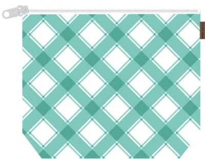Mad for Plaid Project Bag/Large - Misty (Its Sew Emma)