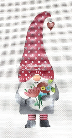 Gnome - Valentine Flowers (Suzanne Nicoll)