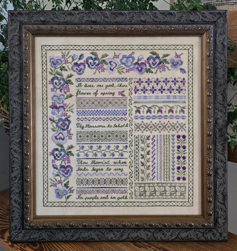 Pansy Garden Sampler (Samplers Not Forgotten)