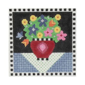 Petite floral vase (Shelly Tribbey)