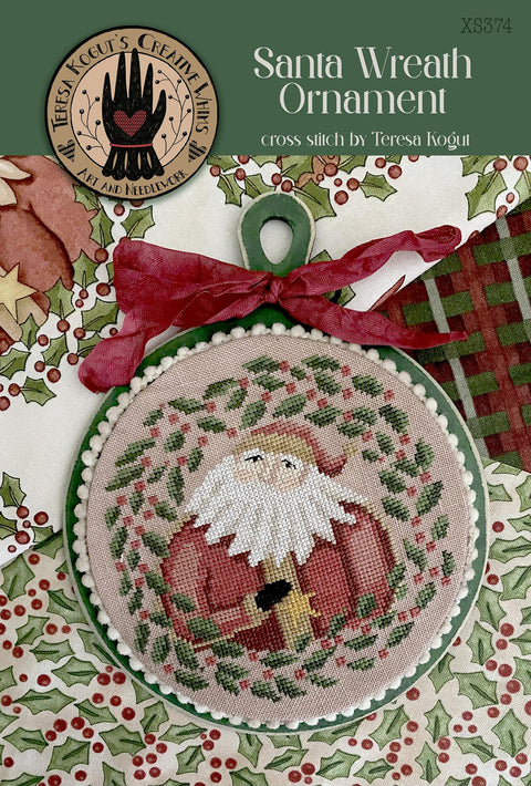 Santa Wreath Ornament (Teresa Kogut)