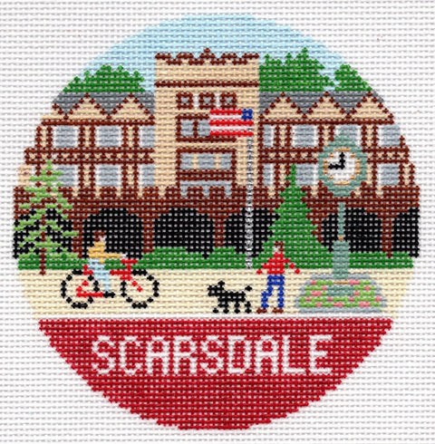 Scarsdale, NY Round (Doolittle Stitchery)