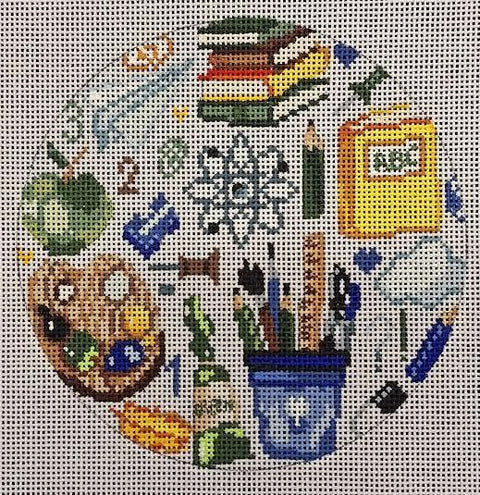 School Motifs | OU-7 (Mindys Needlepoint)