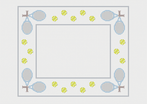 Tennis Frame - Silver (Lauren Bloch Designs)