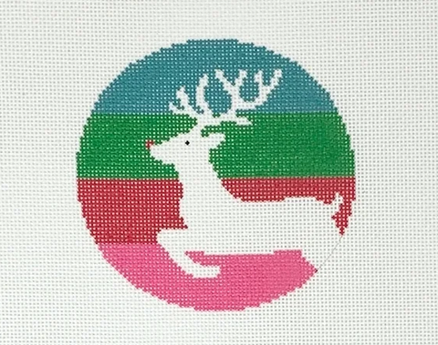 Reindeer on Stripes - 18M (Lauren Bloch Designs)