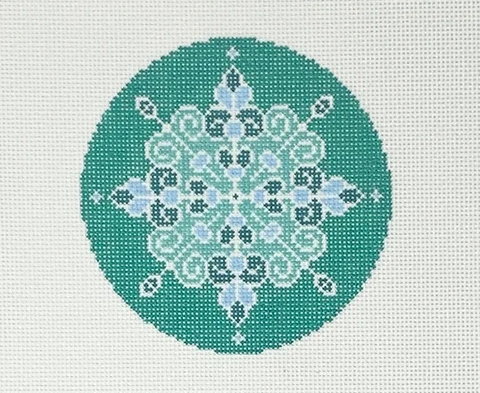 Light Teal Snowflake #1 (Lauren Bloch Designs)