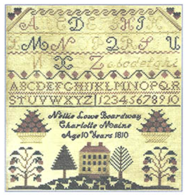 Nellie Lowe Boardway (Homespun Samplar)