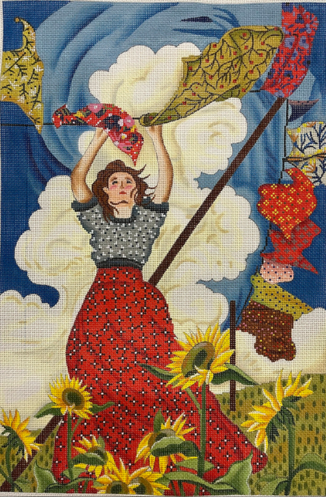 Laundry and Sunflowers (Patti Mann)