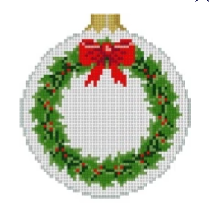 Holly Wreath (Susan Roberts Needlepoint)