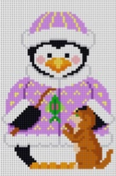 Penguin Girl w/Kitten - 13M (MountainHeir)