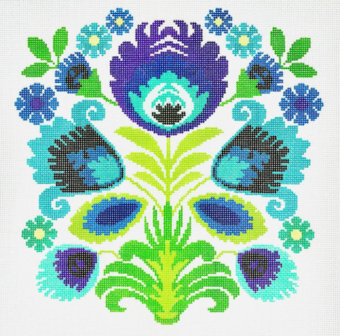 Polish Folk Design - Purple Flower (KCN Designers)
