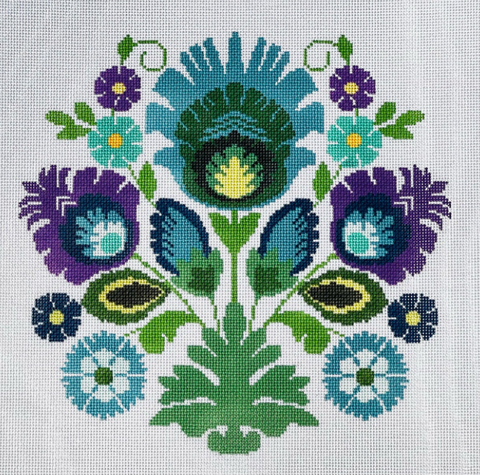 Polish Folk Design - Blue Flower (KCN Designers)