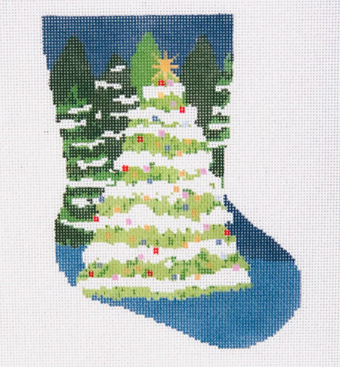 Winter Wonderland Ornament Sized Stocking (KCN Designers)