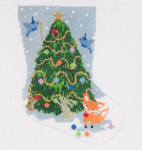 Woodland Creatures Ornament Sized Stocking (KCN Designers)