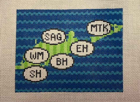 Hamptons Map (Froopy Designs)
