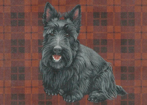 Sitting Scottie/Red Plaid (Tapestry Tent)