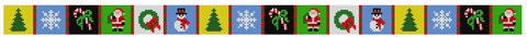 Christmas Patches Dog Collar (Susan Roberts)