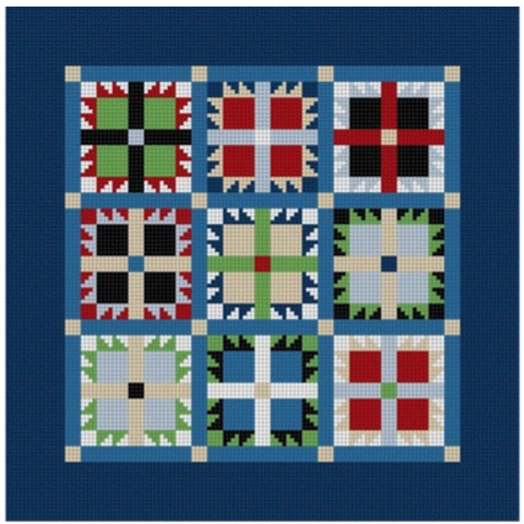 Medium Quilt 1402M - Bear Paw (Susan Roberts)