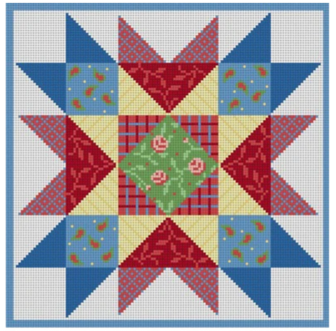 Quilt 1612M - Country French Star (Susan Roberts)