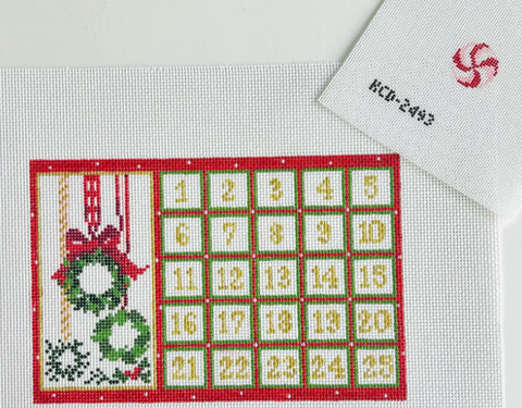 Tiny Advent Calendar w/Peppermint Piece (KCN Designers)