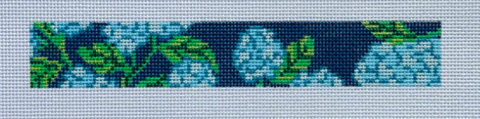 Floral Key Fob on Blue (KCN Designers)