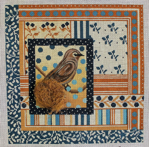 Birdy in Blue (Mindys Needlepoint)