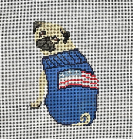 Pug w/Sweater (Froopy Designs)