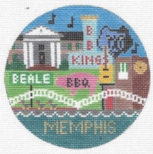 Memphis, TN Round (Doolittle Stitchery)