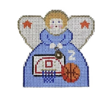 Mini Angel w/Charm - Basketball (Painted Pony Designs)