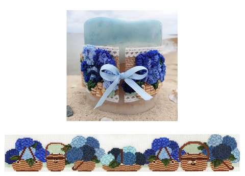 Shape Ornament Band - Hydrangea Baskets (Starke Art Designs)