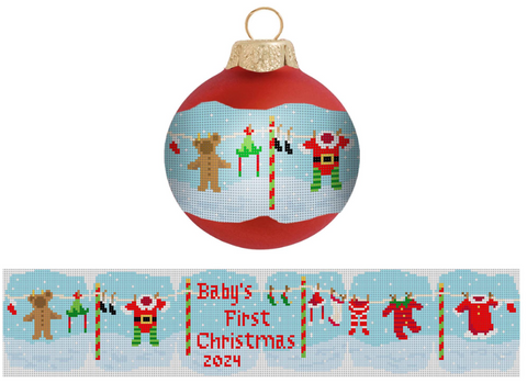 Shape Ornament Band - Baby's 1st Christmas (Starke Art Designs)