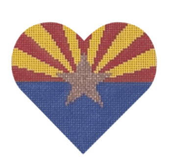 Arizona State Flag Heart (Pepperberry Designs)