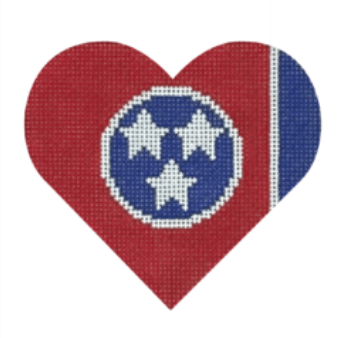 Tennessee Flag Heart (Pepperberry Designs)