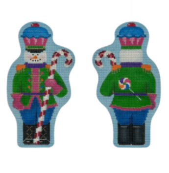 Candy Cane Snowman Sentry (Pepperberry Designs)