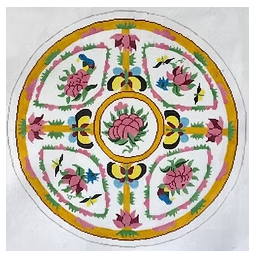 Large Rose Medallion Plate (Jean Smith)