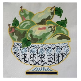 French Harvest Bowl - Green Pears (Jean Smith)