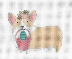 Corgi w/Basket (Suzanne Nicoll)