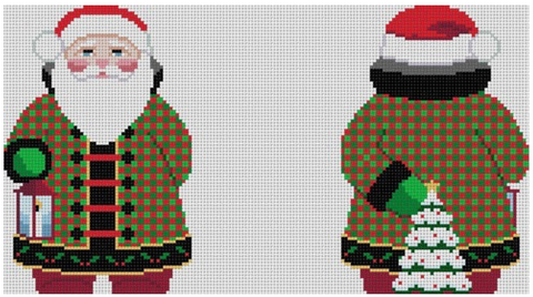 Checker Coat Santa 2 Sided - 18M