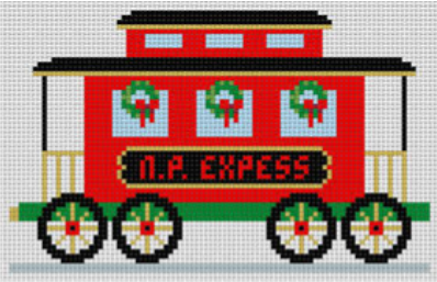 NP Express - Caboose (Susan Roberts Needlepoint)