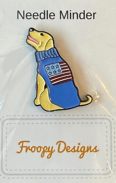 Yellow Lab w/Sweater Needleminder (Froopy Designs)
