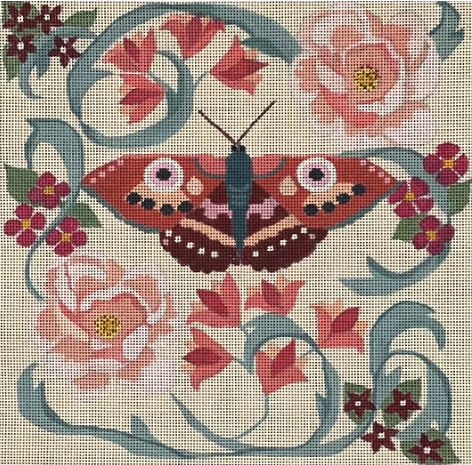 Floral w/Moth (Melissa Prince Designs)