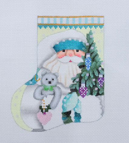 Winter White Santa Mini-Sock - TTR (Melissa Shirley)