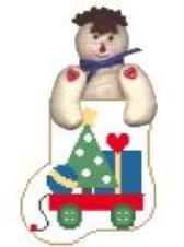 Wagon w/Raggedy Boy Mini Sock (Kathy Schenkel)