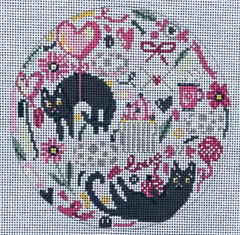 Party Kitties OU-4 (Mindys Needlepoint)