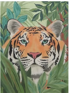 Tiger in the Grass (Painted Pony Designs)