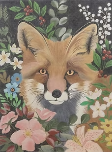 Fox in the Flowers (Painted Pony Designs)