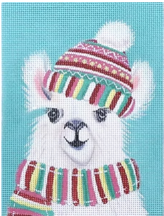 Jolly Llama Portrait (Elizabeth Tyndall)