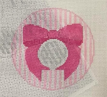 Pink Bow Monogram Round (Rachel Donley)