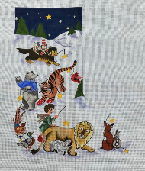 Peaceable Kingdom Stocking (Susan Roberts)